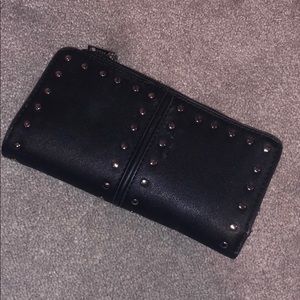 Black studded wallet